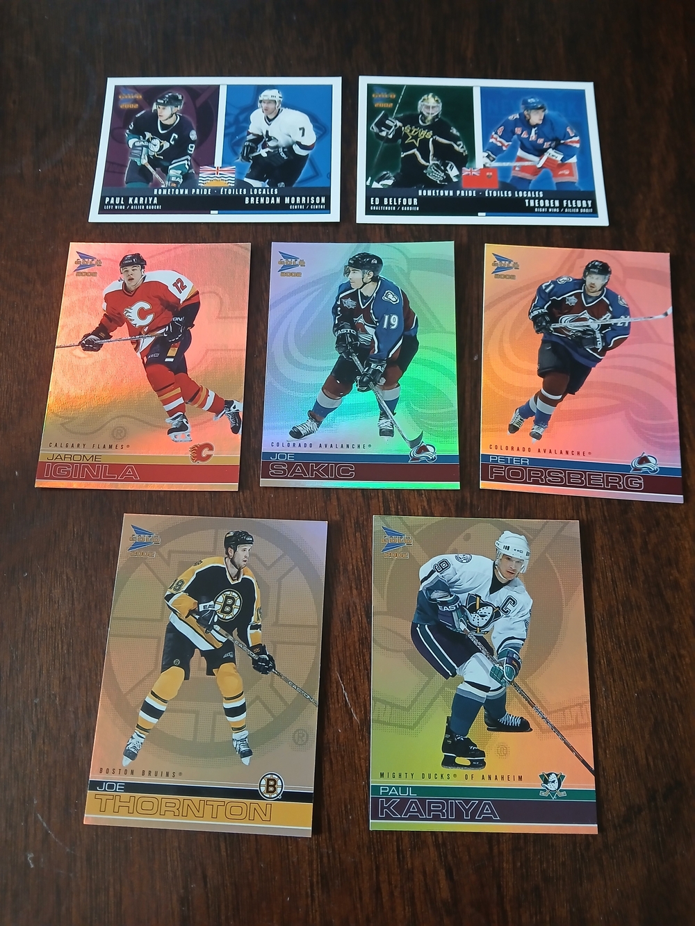 Pacific 2002-03 NHL Hockey Trading Cards Pack - Gold Edition Mcdonalds Cards